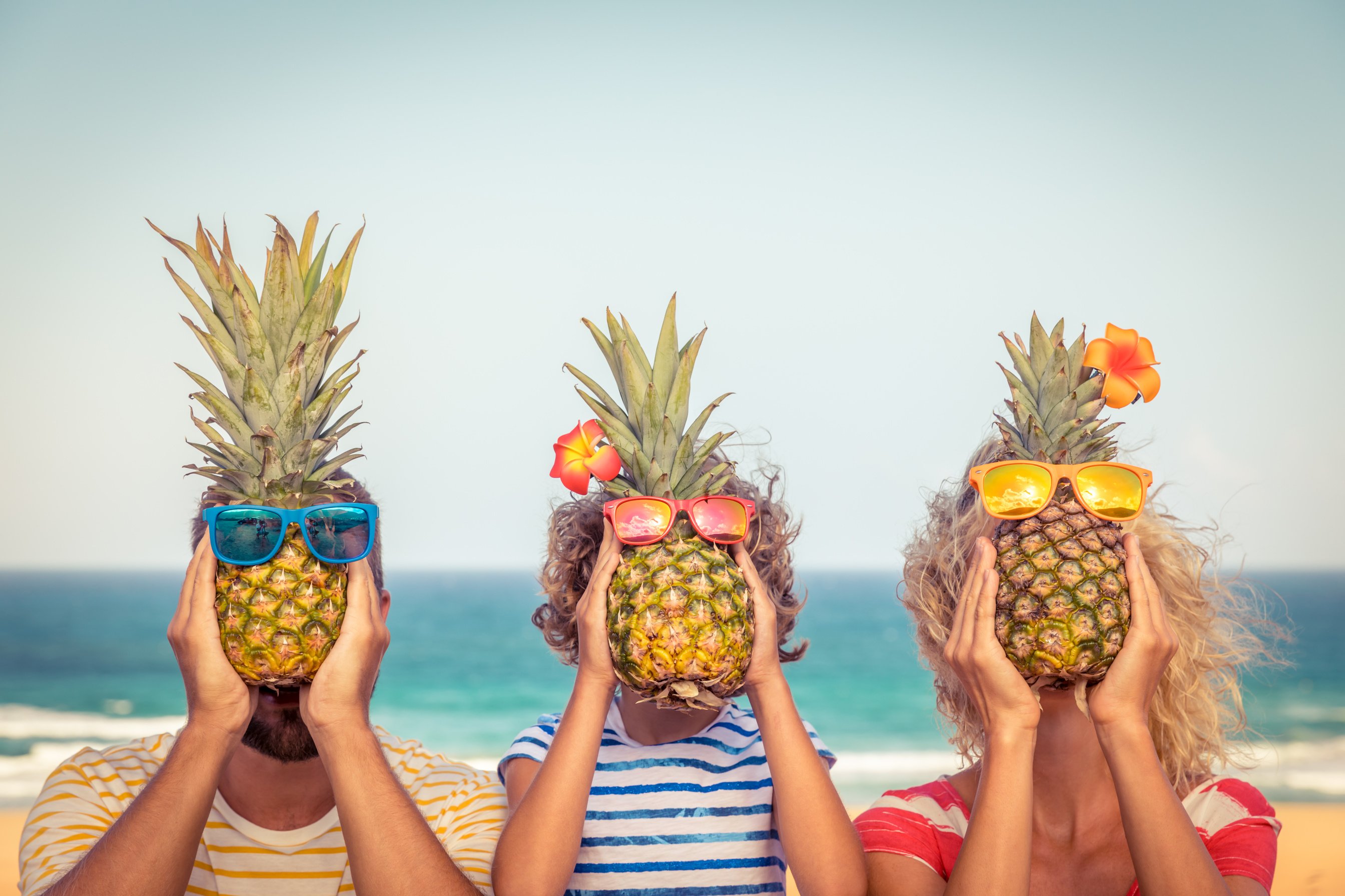 Happy Family on Summer Vacation